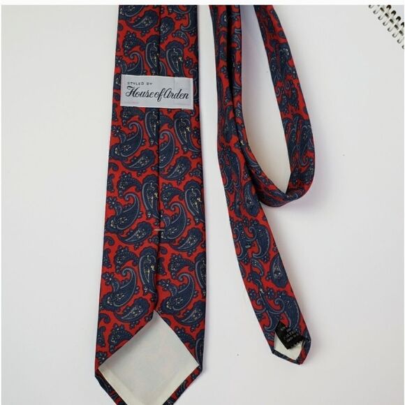 VINTAGE HOUSE OF ARDEN Classic PAISLEY Neck Tie - Picture 1 of 4
